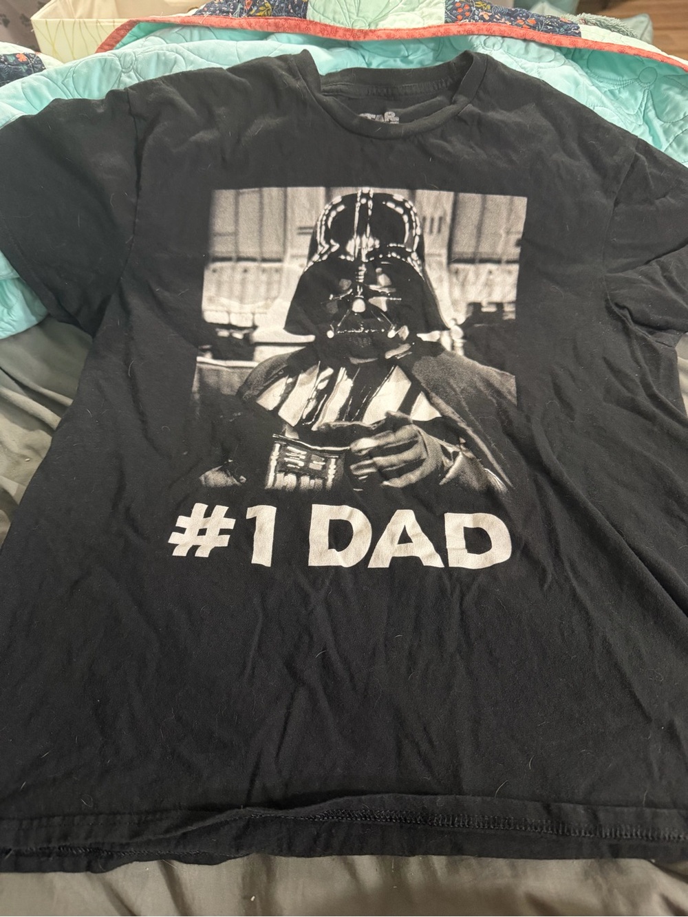 Disney Black #1 Dad Darth Vader Graphic Tee
